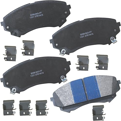 Vista 412 de Bendix Premium SBM8 - Pastillas de freno semimetálicas Premium para modelos seleccionados Buick Special, Camaro, Corvette, Phaeton, Olds F85, Vista