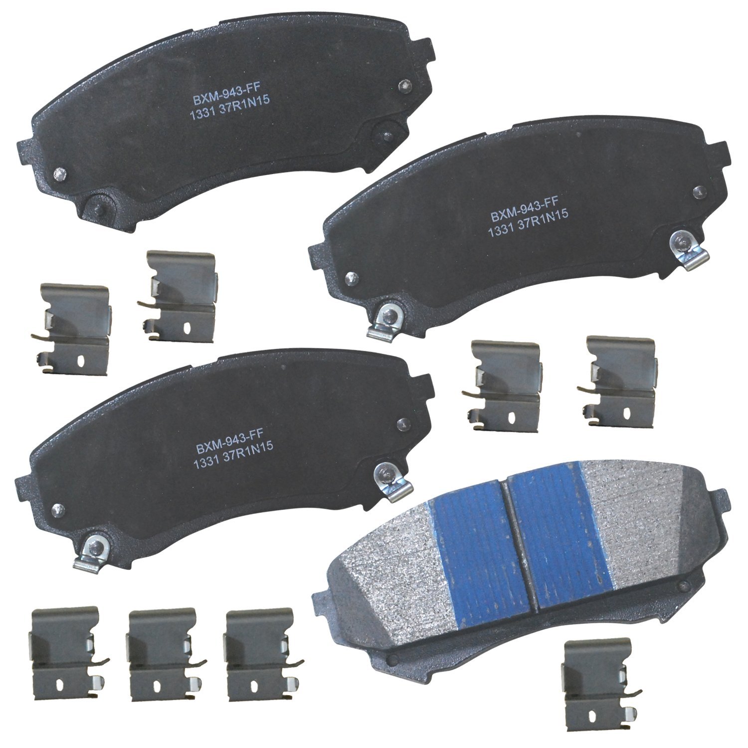 Bendix Premium SBM1331 Semi-Metallic Front Brake Pads for Cadillac CTS 2008-2014 (only models with Heavy Duty Performance Front Brakes and 345mm Rear Rotors)