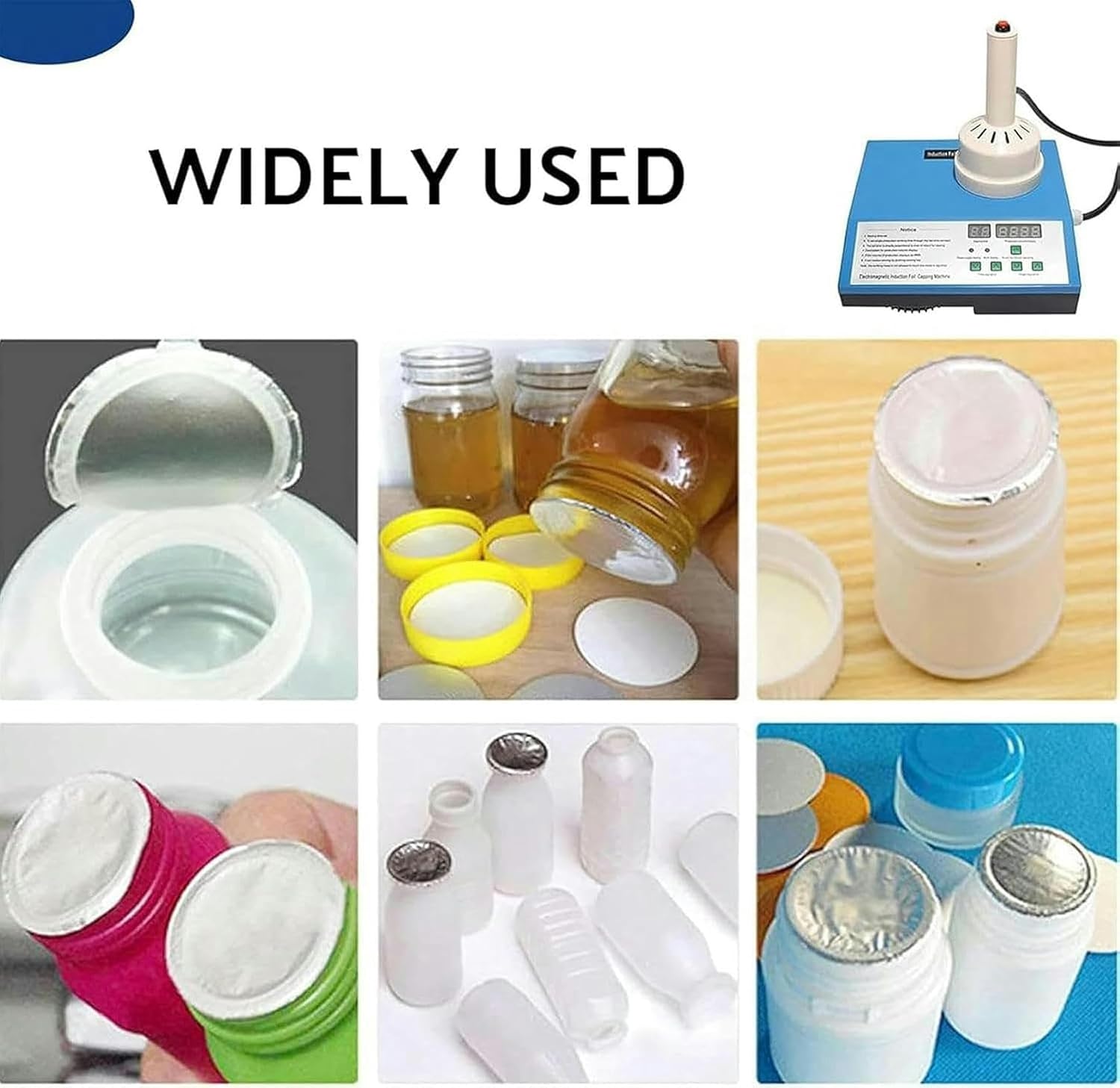 Aluminum Foil Sealing Machine, Electromagnetic Induction Sealing Machine, Handheld Bottle Sealing Machine for Plastic Bottles, Glass Bottles,