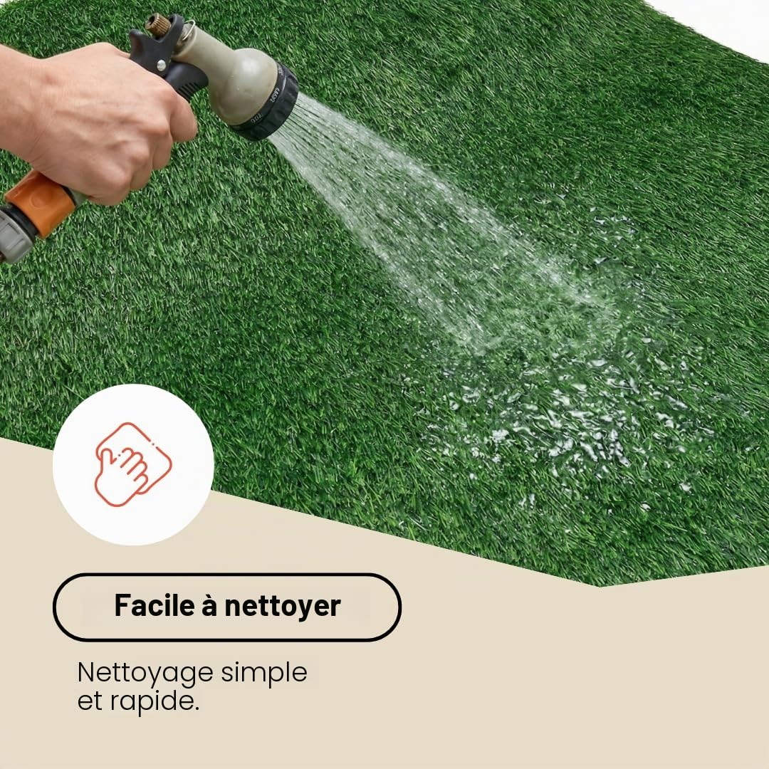 TAPISO Verde Gazon Artificiel 40 mm au Mètre – Pelouse Synthétique Dense & Réaliste Vert Foncé – Résistant UV & Intempéries – Jardin, Terrasse, Balcon – Découpe sur Mesure 400 x 300 cm