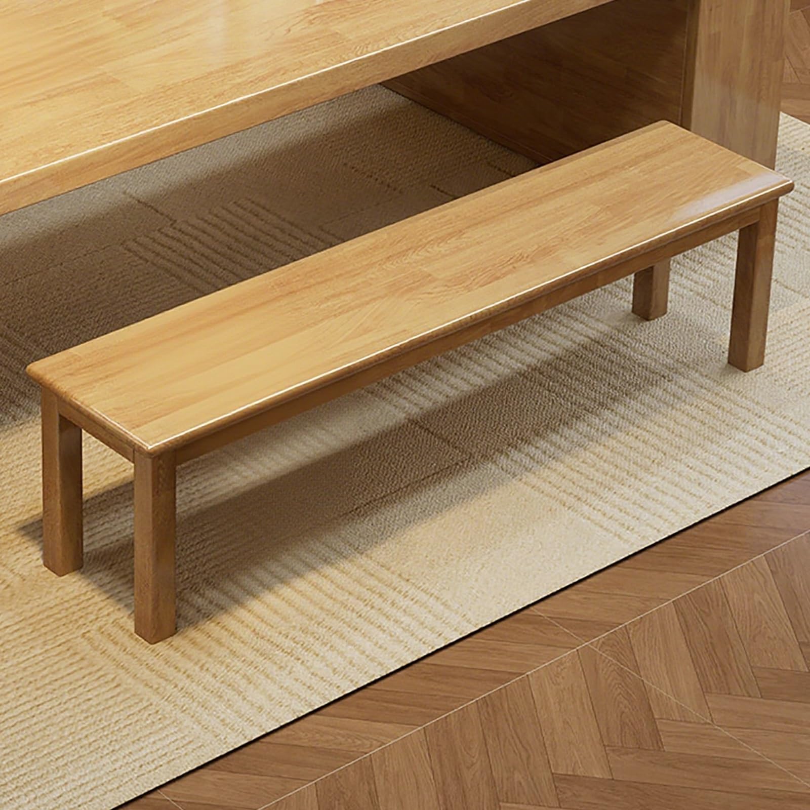 Banc étroit en bois patiné pour sublimer votre coin déjeuner et ranger vos chaussures