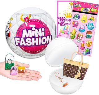 Zuru 5 Surprise Mini Brands Fashion Mystery Set - Bundle with Shopkins Stickers (Fashion Series)