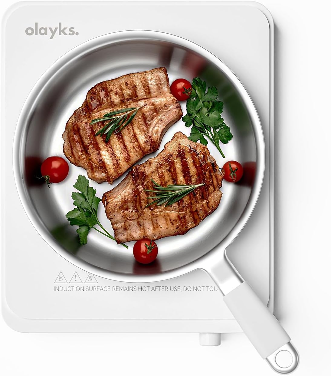 Portable Induction Cooktop, Countertop Burner Hot Plate 1500W With Sensor Touch, Electric Induction Cooker With 9-Level Adjustment, 3-Hour Timer, Auto-Shut-Off, LED Display, Auto Pot Detection