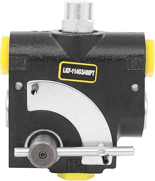 Hydraulic Adjustable Variable Flow Control Valve w/Relief, 0-30 GPM, 3/4 NPT Port Size,500-3000 PSI Pressure Relief Valve Adjustment Range, 30.38Gal/min