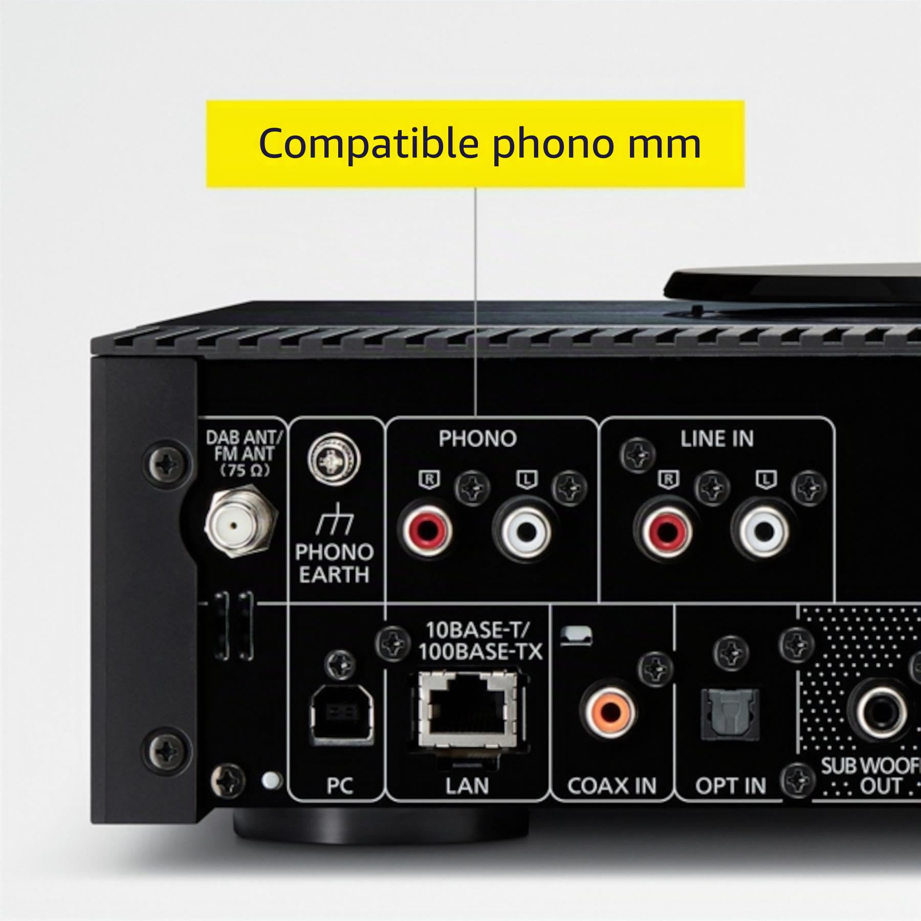 Technics SA-C600 Integrated Amplifier, Digital Streamer & CD Player (Black)