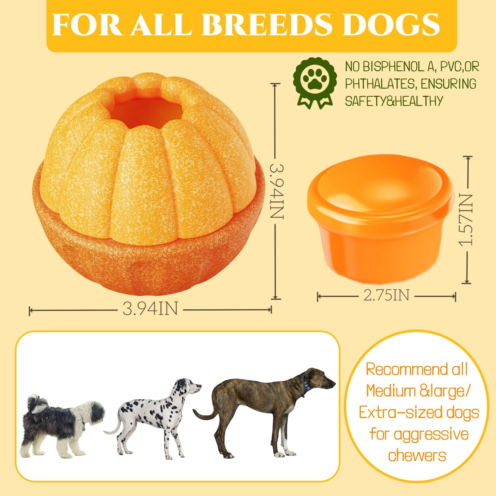 Juguete de Frozen para perros masticadores interactivos, juguetes rellenables para congelar | Juguetes masticables con molde congelado para perros medianos y grandes | Fácil de limpiar