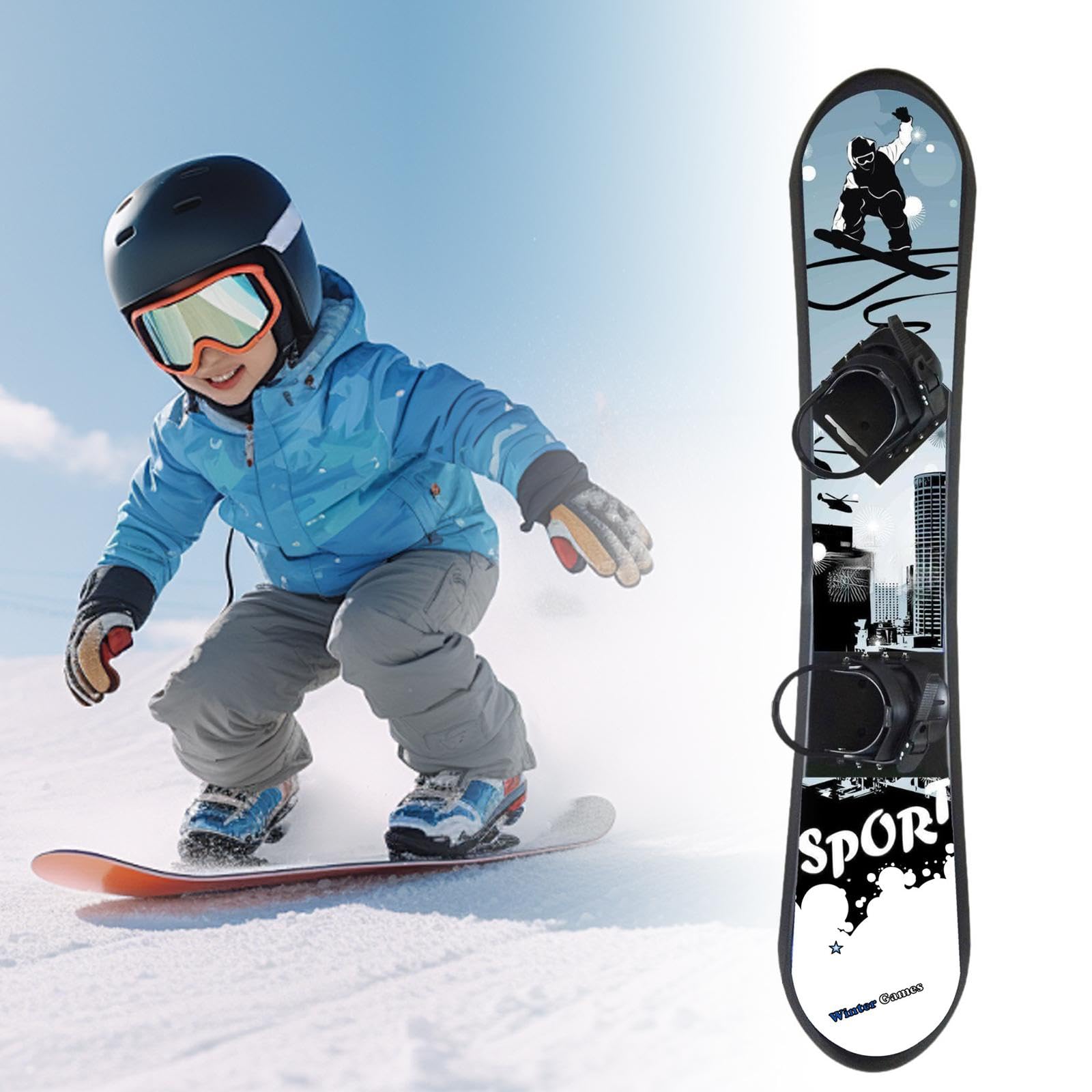 Verstellbare Bindungen Kinder Snowboard 50 Zoll für Skispaß