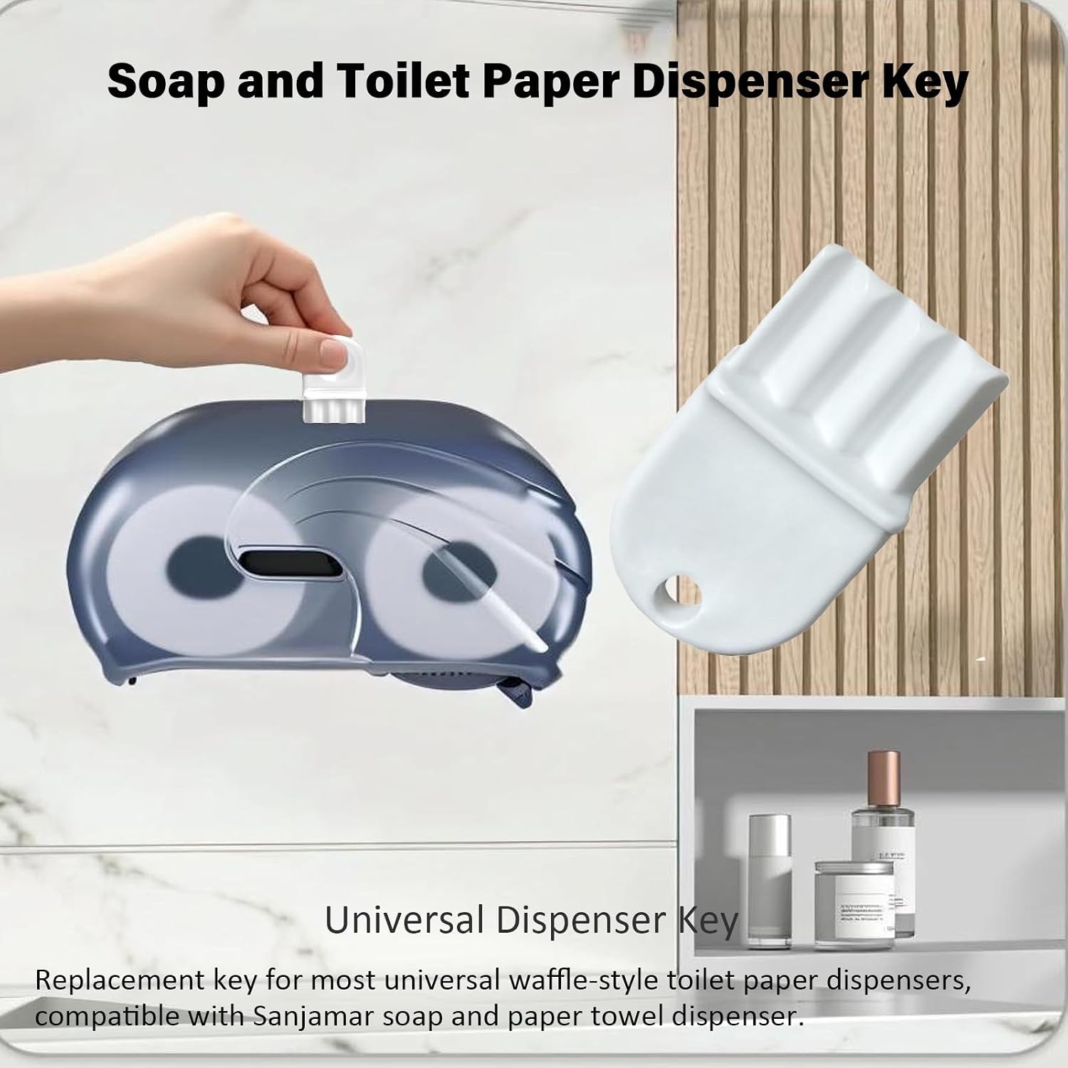 Toilet Paper Dispensers Key for Paper Towel Holder and Soap Dispensers, 5Pk