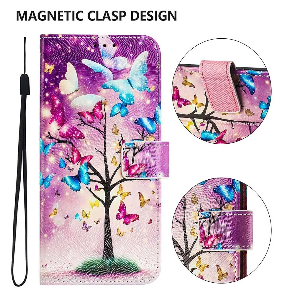 IPhone XS Max Hülle Aus PU Leder – Klapphülle Mit Blumen-Motiv, Standfunktion & Kartenfächern