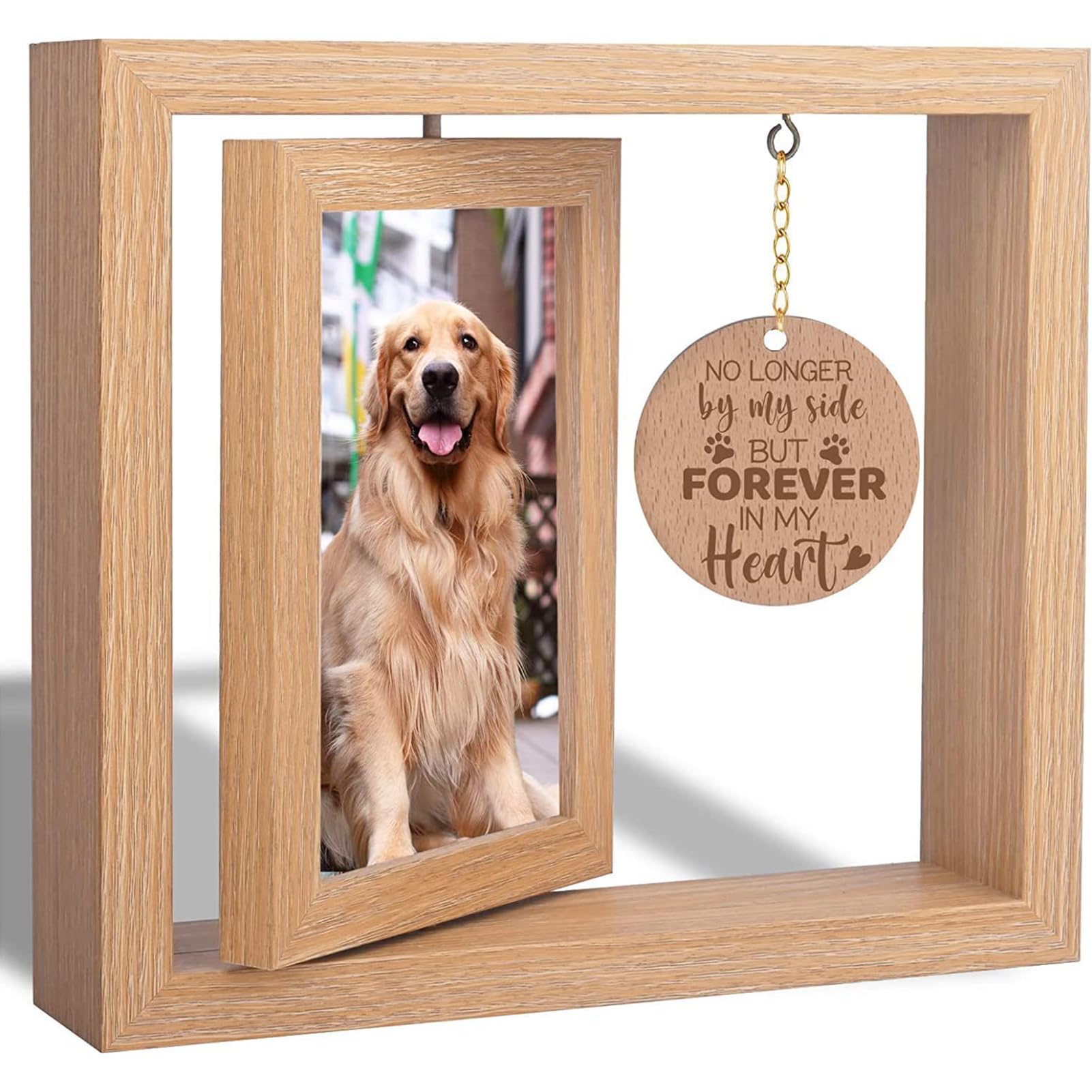 Amazon.co.jp: 写真立て ペット用 メモリアルフォトフレーム 刻印 肉球