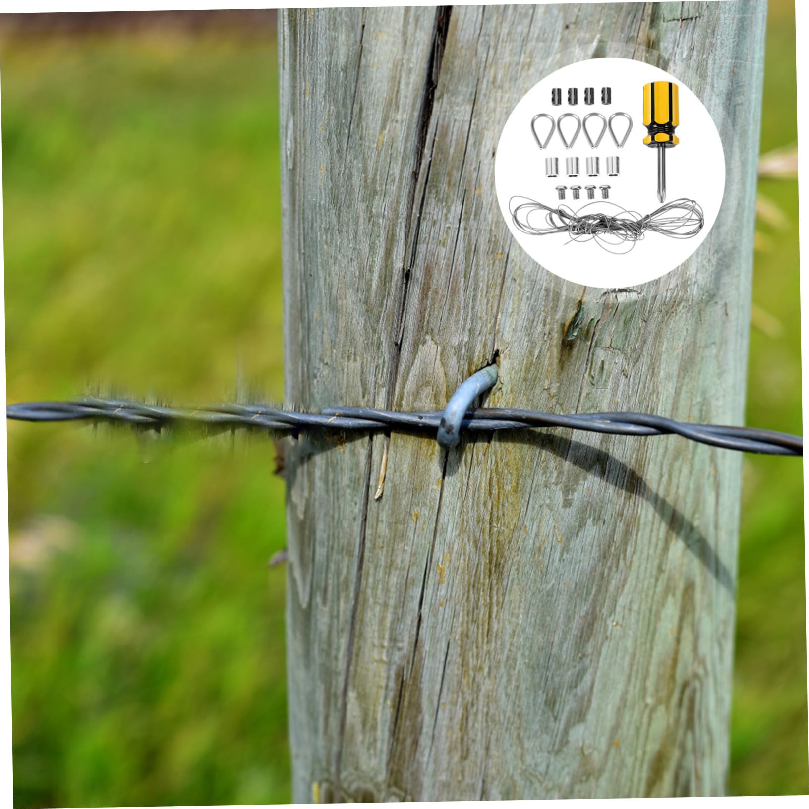 ARTIBETTER 1 Set Wire Rope Cable Kit Stainless Steel Cable Stainless Steel Rope Thimble Rigging Wire Rigging Thimble for Rope Cable Rigging Steel Wire Rope 304 Stainless Steel