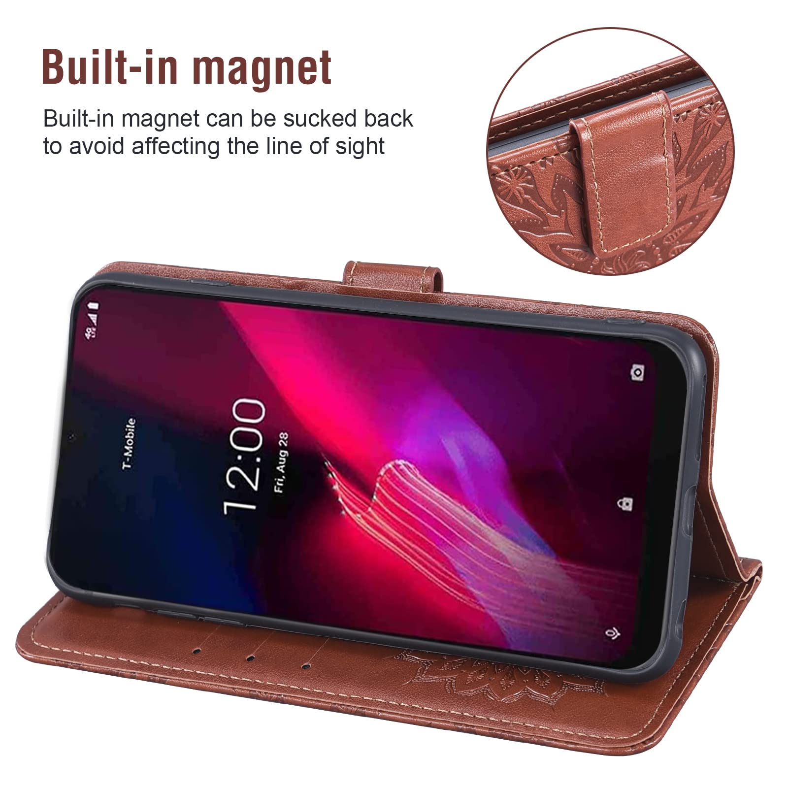 Acquista Custodia Rigida Per Telefono Con Supporto Per Anello In Pelle Con Cerniera Magnetica - Foto 8