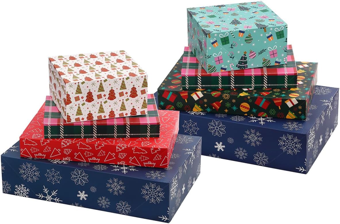 Hallmark Christmas Shirt Boxes for Presents (10 Clothes