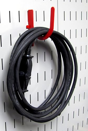 Miniatura 7 de Juego de accesorios ranurados Wall Control para estación de trabajo, Rojo, KT-400-WRK R