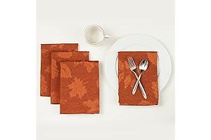 Benson Mills Harvest Legacy Damask Fabric Thanksgving Washable Napkins