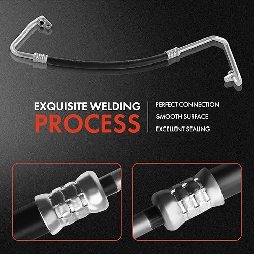 Miniatura 5 de A-Premium Conjunto de manguera de línea de descarga de A/C compatible con Nissan Rogue 2015-2019 L4 2.5L, compresor a condensador