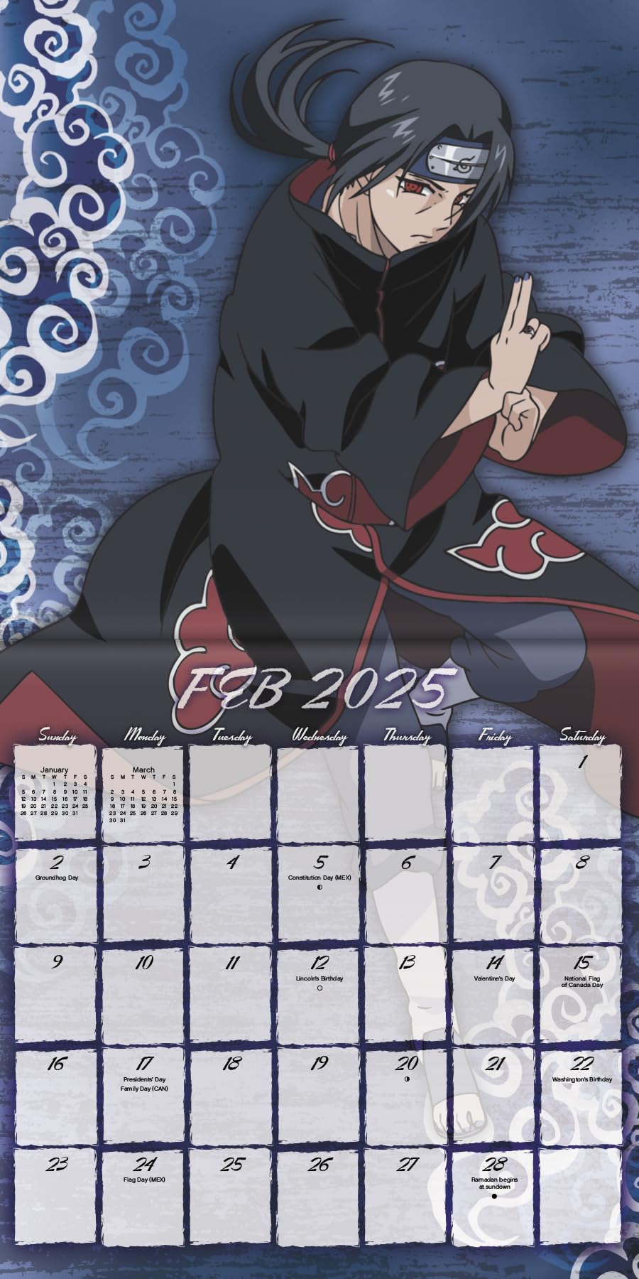 NARUTO ナルト　木製コミックカレンダー2025 ・アートコースターBOX 2025 Naruto Shippuden Mini Wall Calendar: Trends