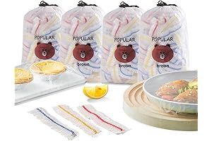 400 Pcs Reusable Bowl Covers in Vivid Colors