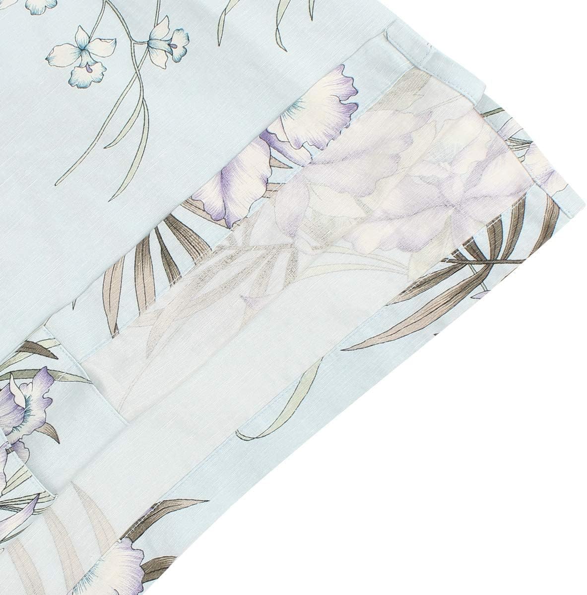 Men's Hawaiian Floral Shirts Silk and Linen Button Down Casual Tropical Holiday Beach Shirts - Image 8