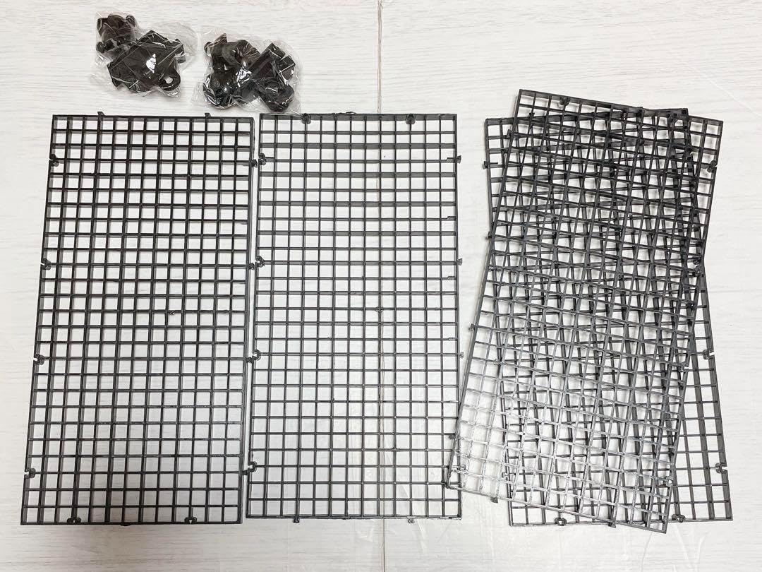 仕切り 水槽 仕切り魚の混合養殖用 30&times;15cm ゴム吸盤付きブラック 4枚