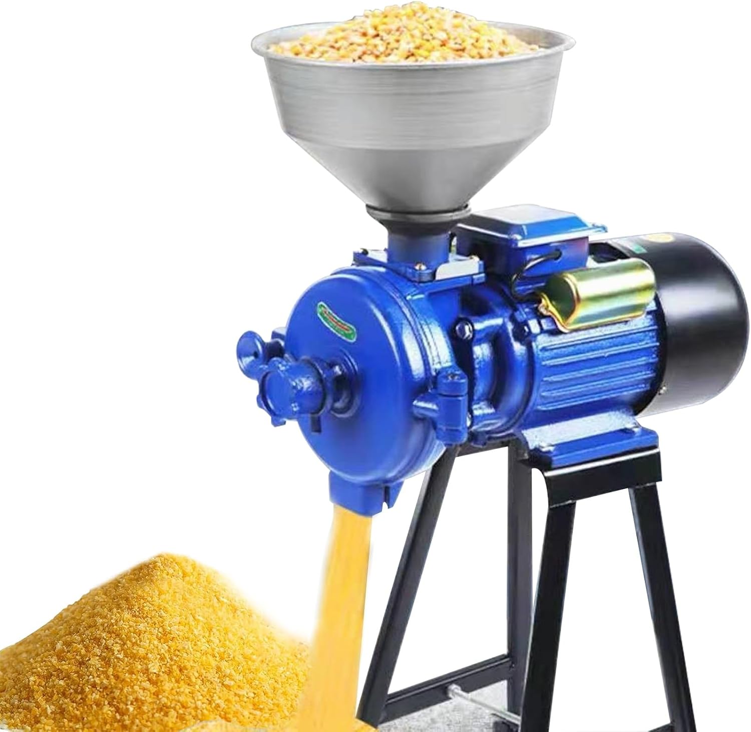 3000W Electric Grain Mill Grinder - Wet & Dry Corn, Flour, Coffee, Wheat & Cereals - Adjustable Coarseness for Home Use - High Power Molino Triturador