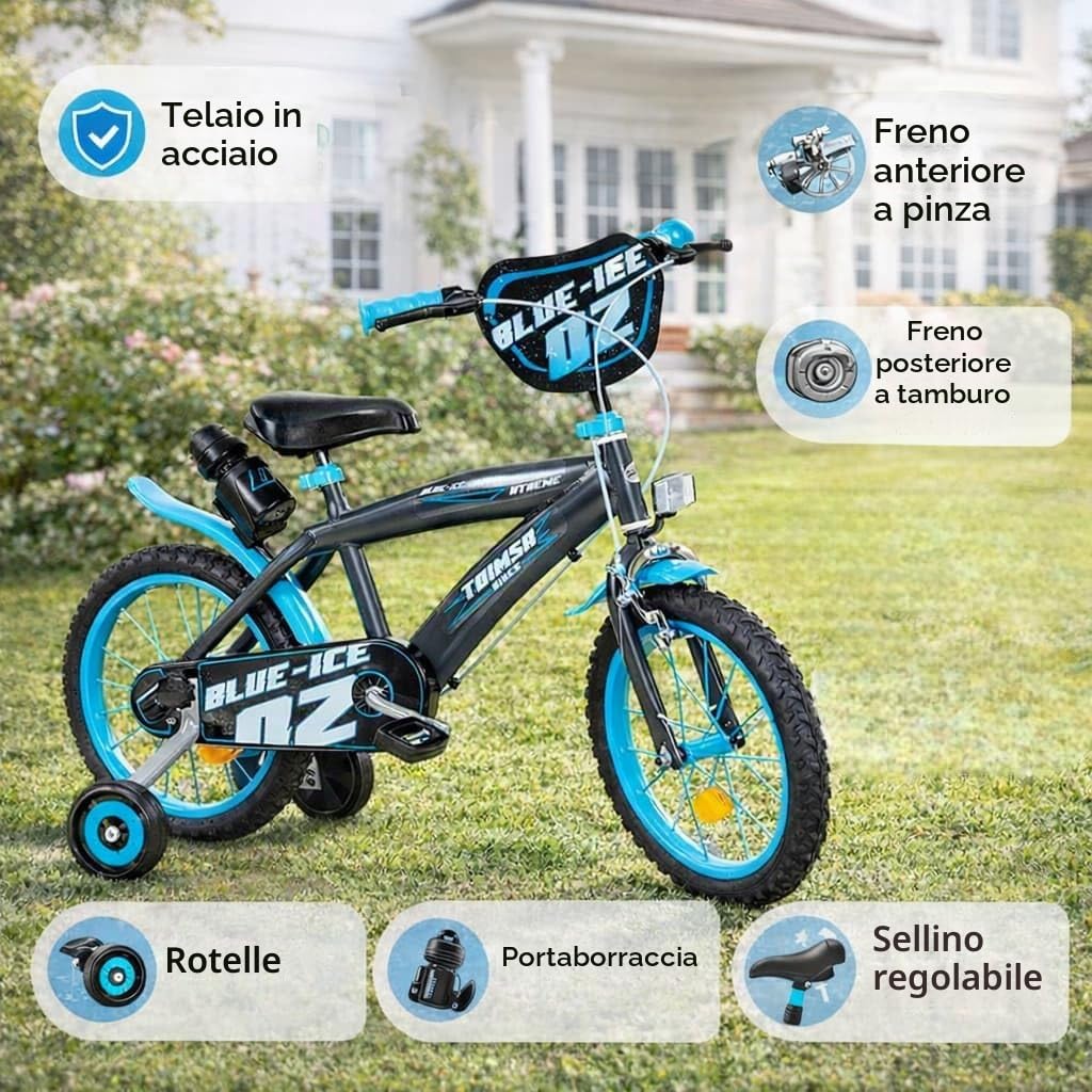 Toimsa Bicicletta 16" Blue Ice 5-8 Anni