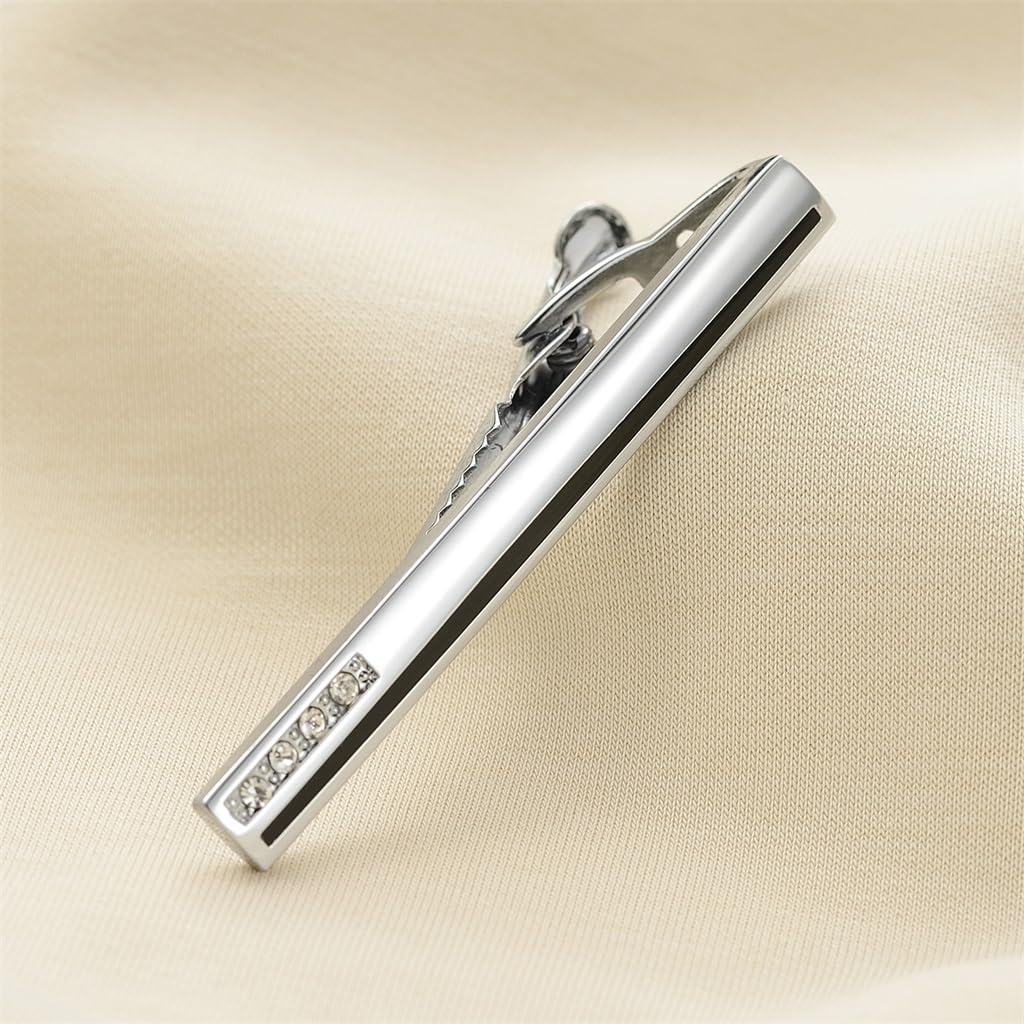 Krawattenklammer, Krawattennadel, Clip, Manschettenknöpfe, silberfarben, Diamant, Ärmel, Nails, Kreis, Kragen, Clip, Herren, Persönlichkeit, Zubehör