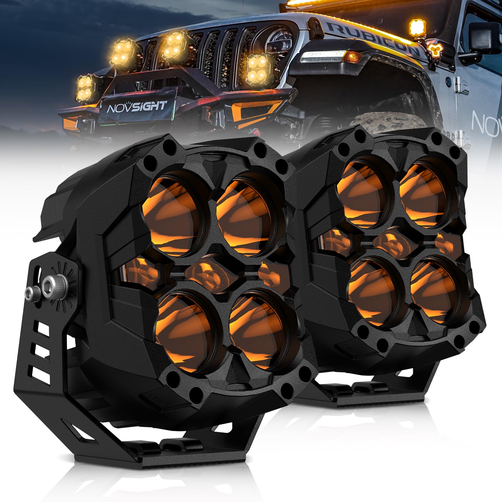 Amazon.com: NOVSIGHT LED Pods Lights Driving Lights - 6 Inch LED