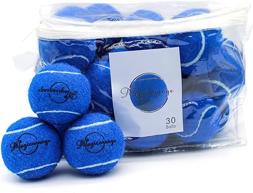 Magicorange Pelotas de tenis, paquete de 30 pelotas de tenis de entrenamiento avanzado, pelotas de práctica, buenas para principiantes