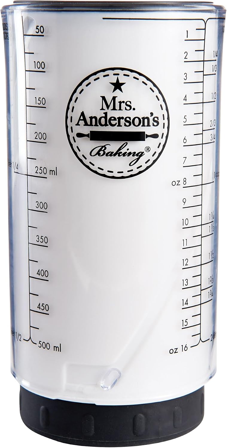 Mrs. Anderson's Baking Adjustable Liquid Dry Measuring Cup, 16.5-Ounce Capacity
