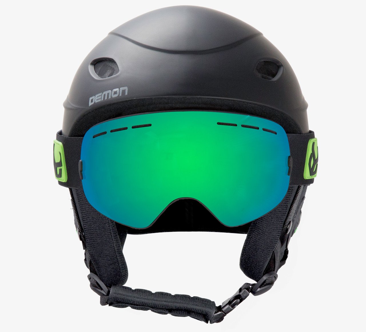 Demon United Phantom Helmet with Audio and Snow Supra Goggle (Black, Medium) : Sports & Outdoors