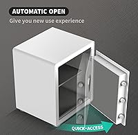 Vista 6 de KAPUCI Caja Fuerte de Diseño Minimalista Moderno con Pantalla Táctil Biométrica de Huellas Dactilares, 2.25 Pies Cúbicos, Caja Fuerte de Apertura