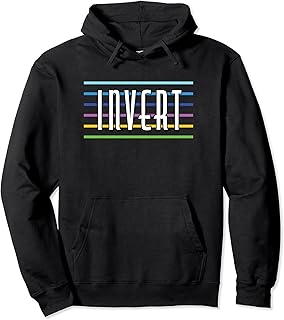 Inverted Rainbow Colors for Gay Invert Pullover Hoodie