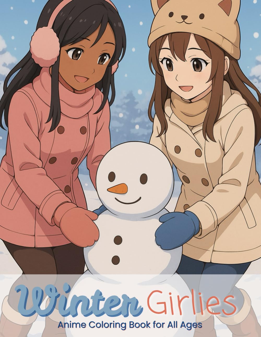 Winter Girlies: Anime Coloring Book for All Ages (Anime Girlies)