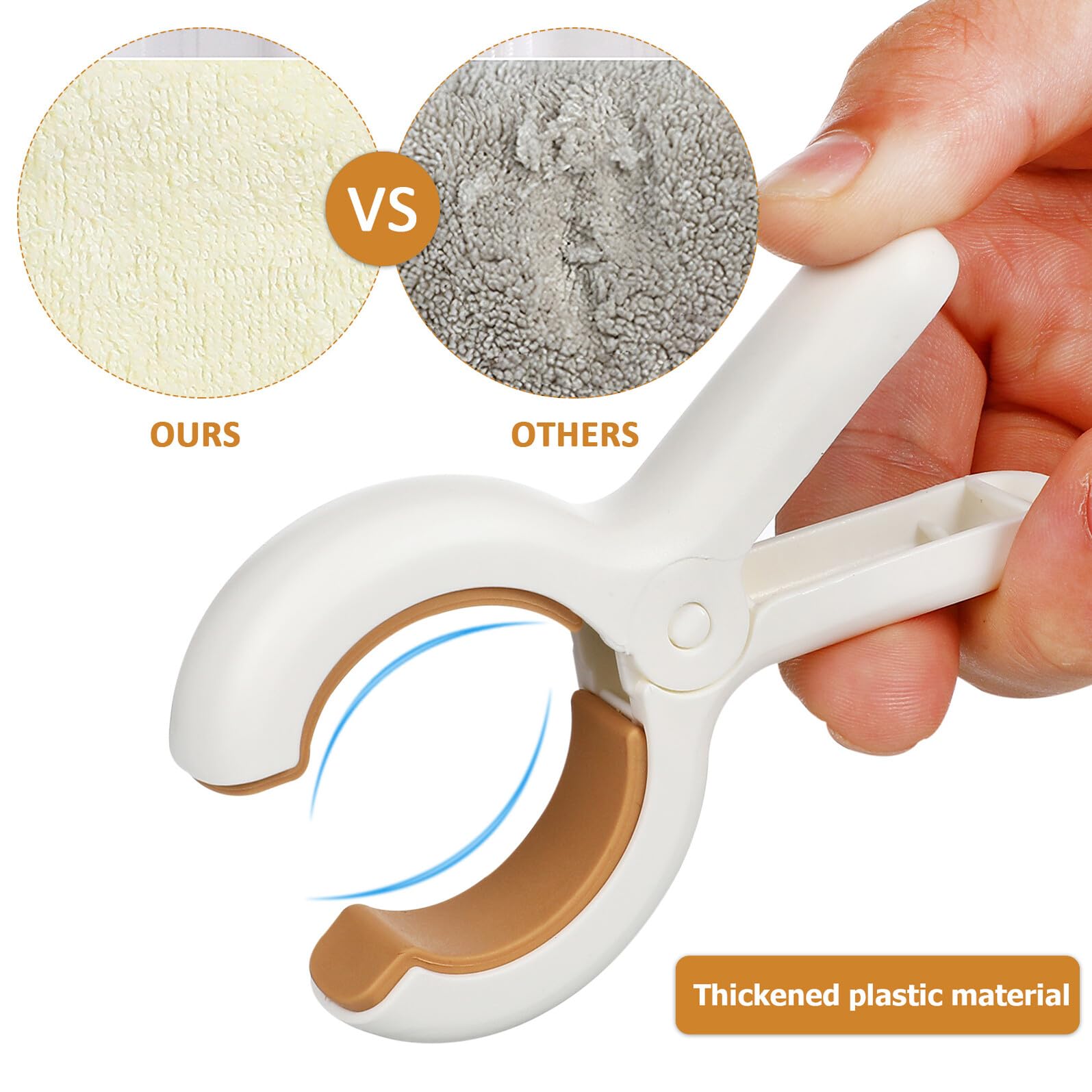Mollette per Bucato per Asciugare Panni e Trapunte in Plastica Antivento 18 Pezzi Clip Resistenti per Esterno per Spiaggia e Asciugamani da Mare