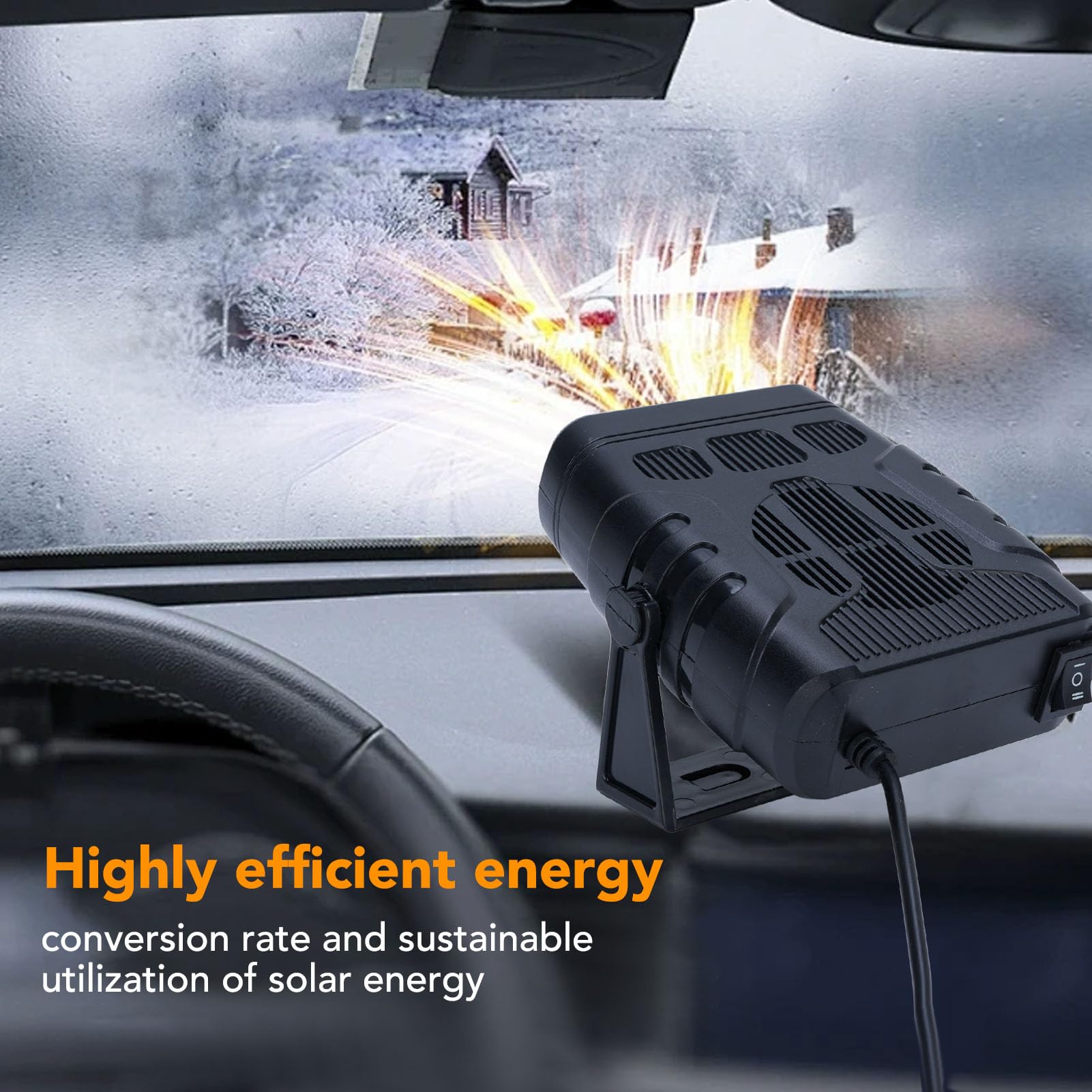 Fockety Riscaldatore a Pannello Solare, Riscaldatore Portatile per Pollaio da 30 W per L'inverno con Protezione Dal Surriscaldamento, Riscaldatori Ad Energia Solare per Serra