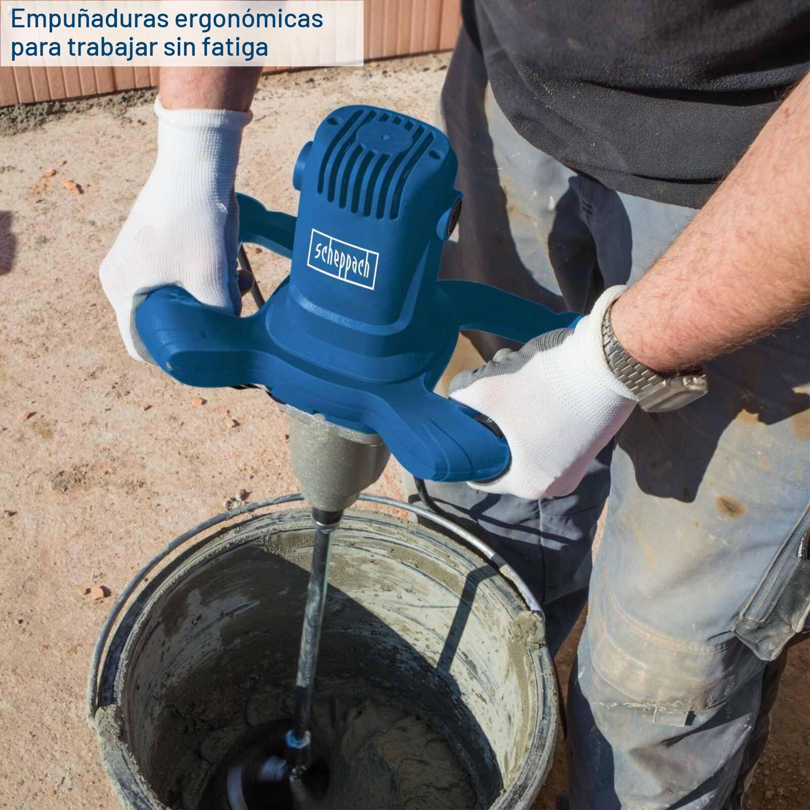 Mezclador de pintura y mortero PM1600 Scheppach - 230V 50Hz 1600W marca Scheppach