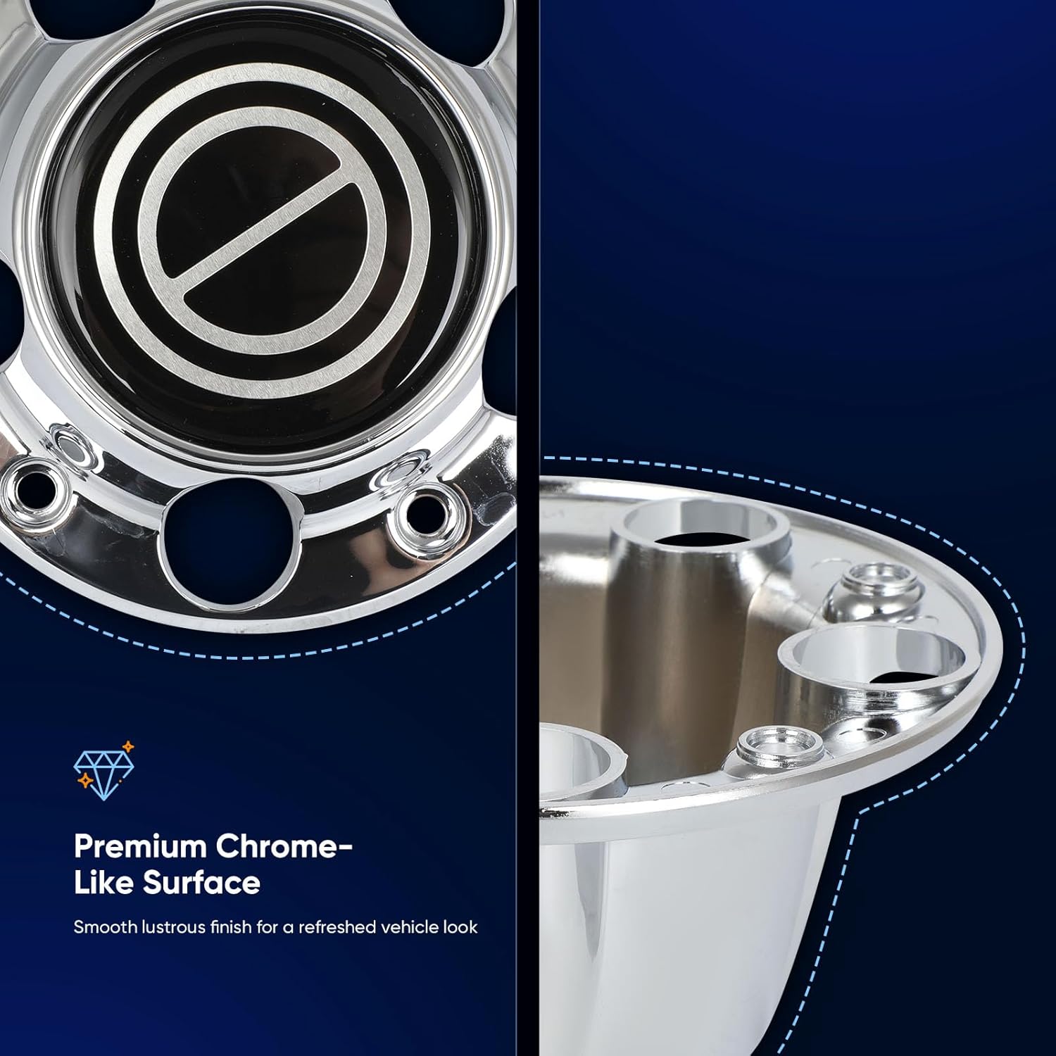 ECCPP Wheel Center Caps 1980-1996 for F150 Truck/Bronco (4WD) OEM Replacement