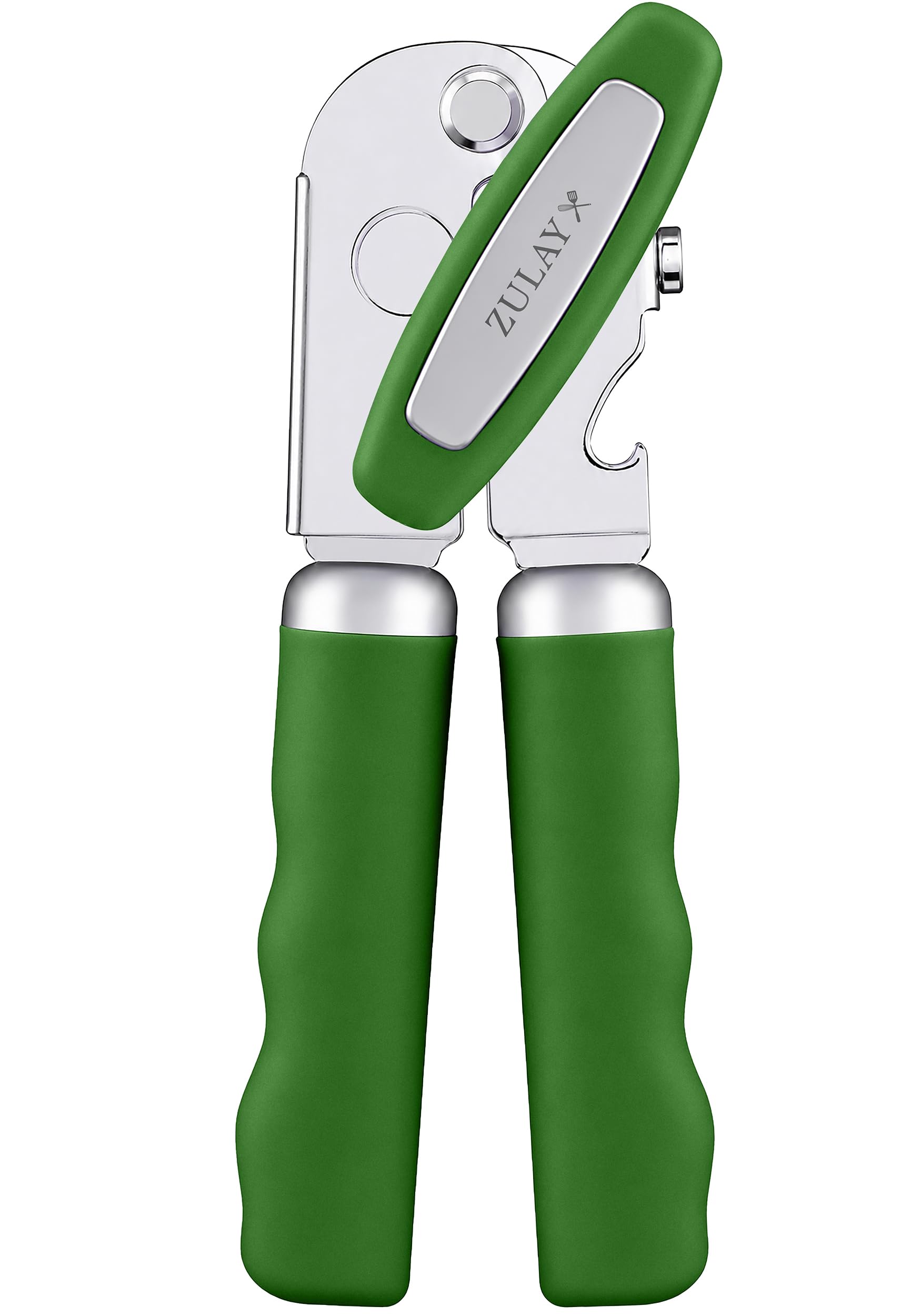 Zulay Kitchen Stainless Steel Swing Open Manual Can Opener Comfortable Grip