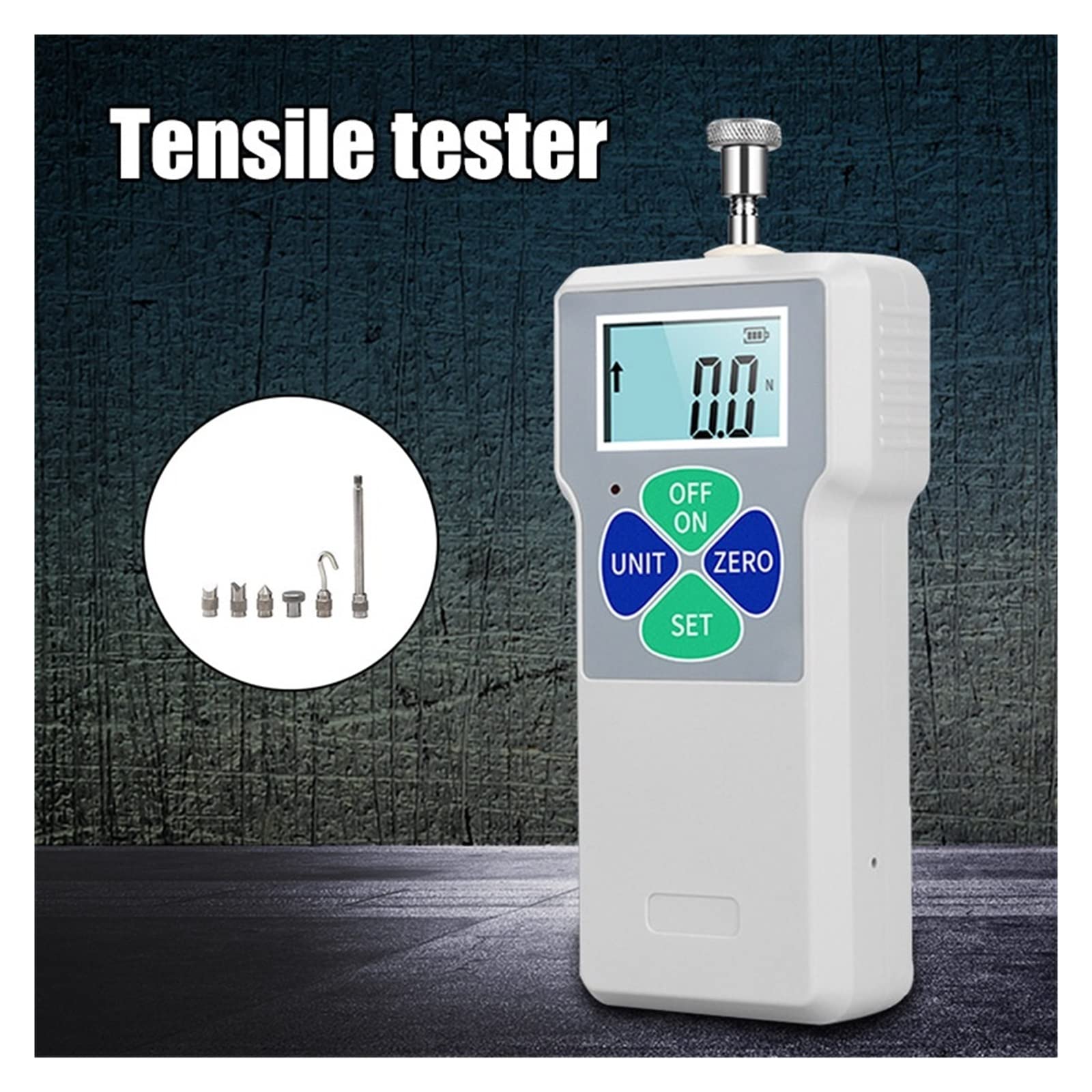 Misuratore di forza digitale, misuratore di forza con display digitale, strumento portatile per test di forza, dinamometro a molla (piccolo Sf 30)