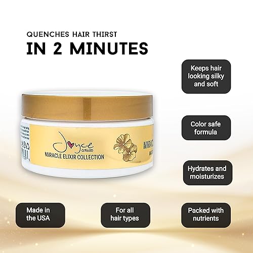 Miniatura 3 de Joyce Giraud - Mascarilla milagrosa para el cabello, hidratación profunda, restaura el brillo y la manejabilidad, color seguro, 8 onzas