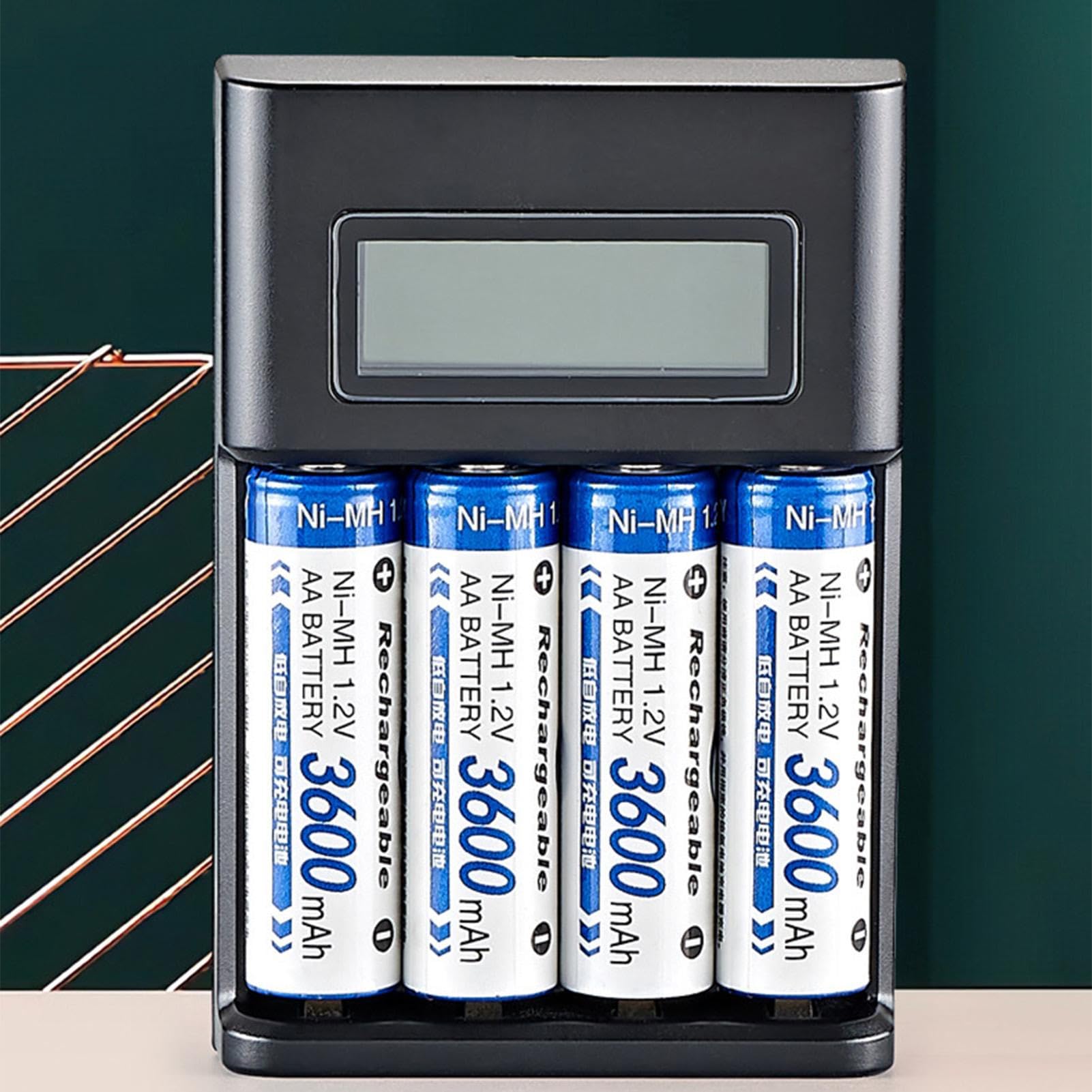 Amazon | 単3電池充電器、DC 5V 2A AA AAA電池充電器、カード