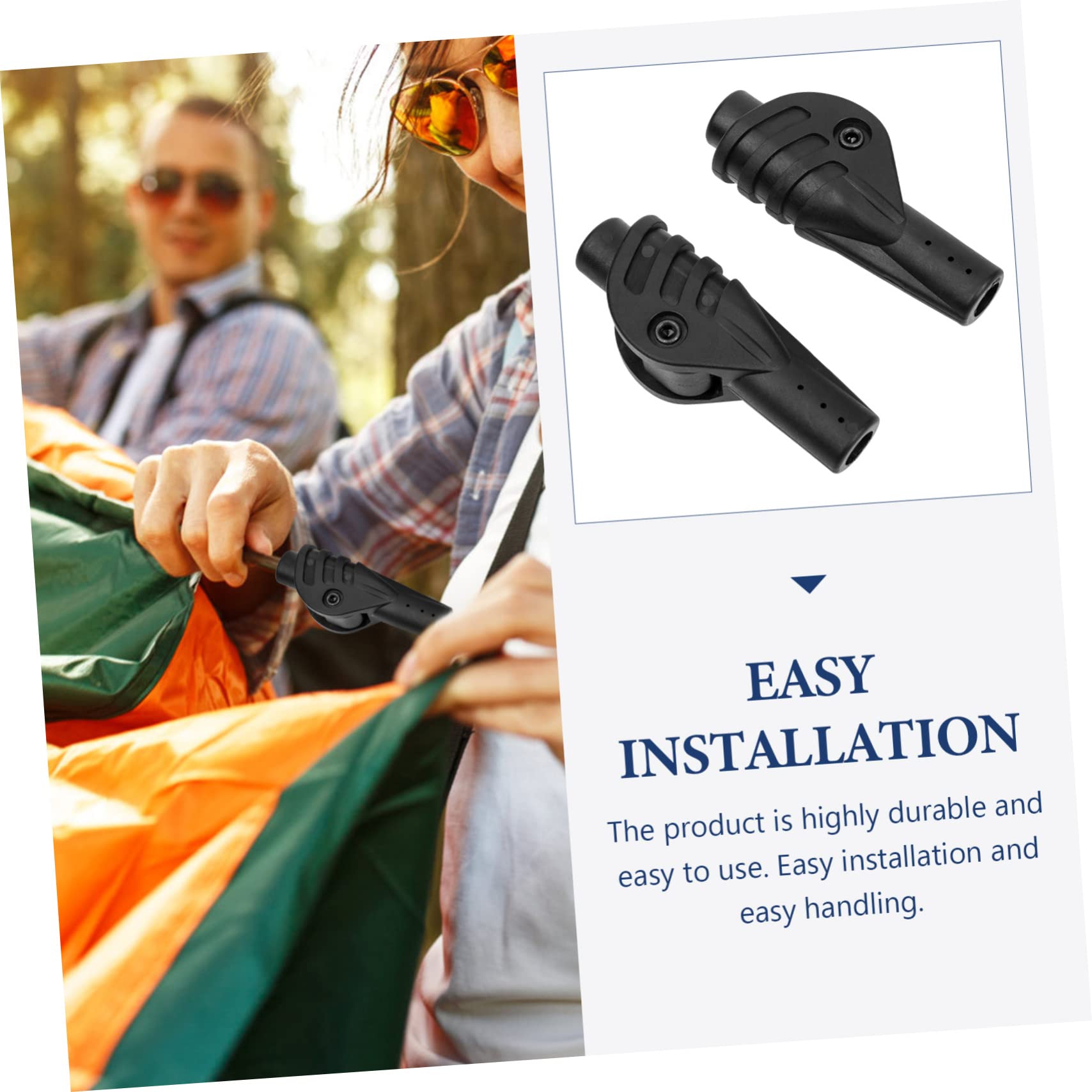 TOYANDONA Connecteurs De Poteaux De Soutien pour Tente Joints De Réparation DIY pour Camping Et Activités Extérieures Matériau Et Durable Et Portables