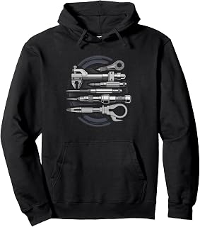 Tool Die Maker Skull Wrench Precision Metalworker Trade Pullover Hoodie