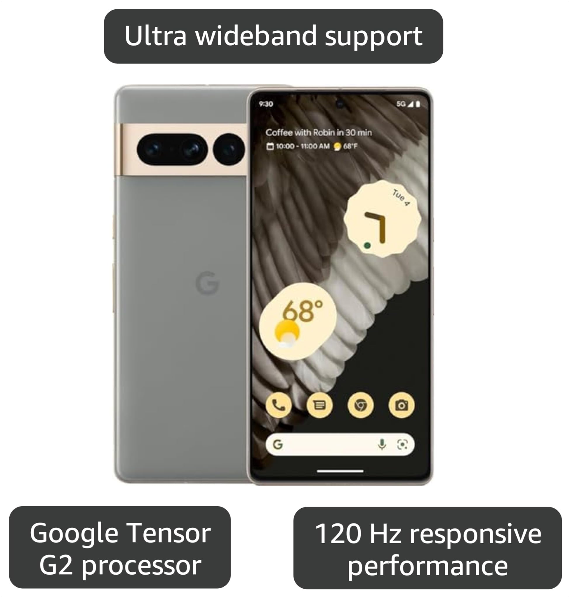 Amazon.com: Google Pixel 7 Pro 5G, 128GB, Hazel - Locked to T