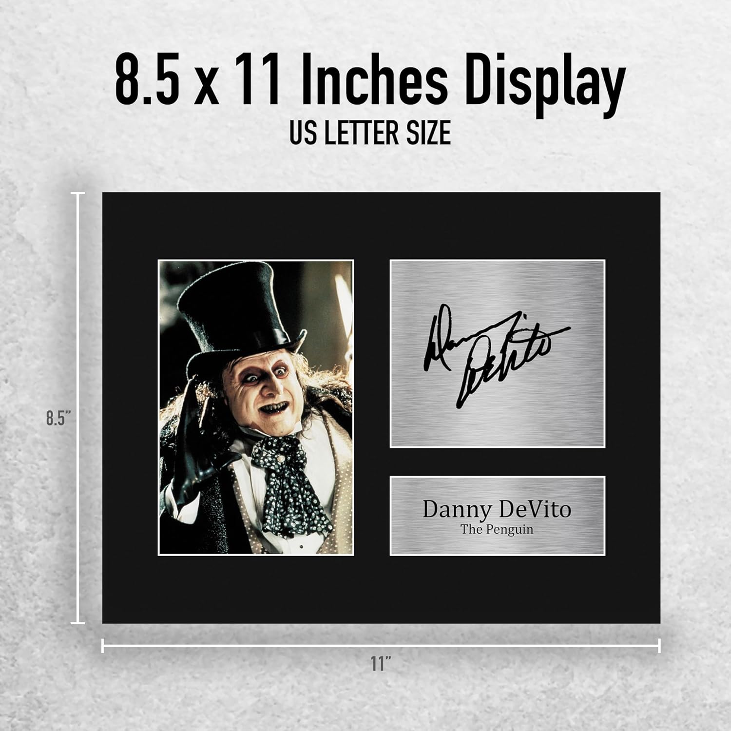 HWC Trading Danny DeVito Batman Gifts Printed Signed Autograph Picture for Movie Memorabilia Fans - US Letter (ID-007761)
