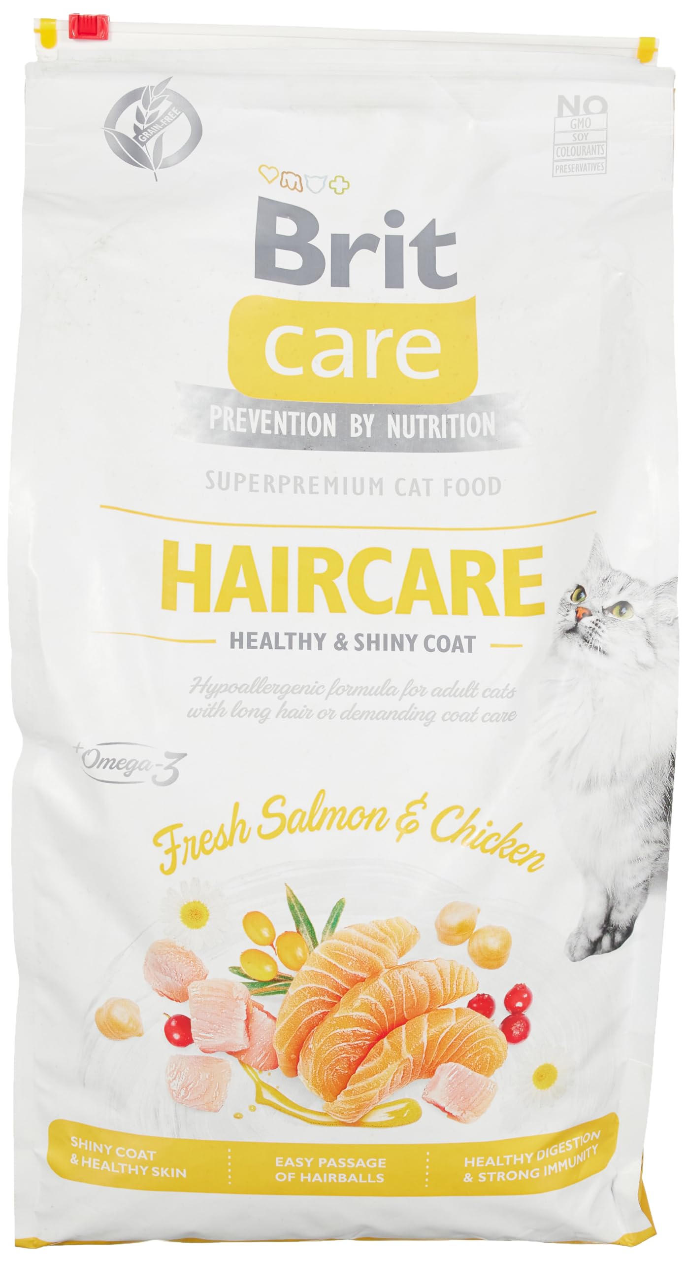 Cibo Umido Per Gatti Vafo Praha S.R.O. Brit Care Cat Haircare 7 Kg Sano E Shiny Coat Gf-image