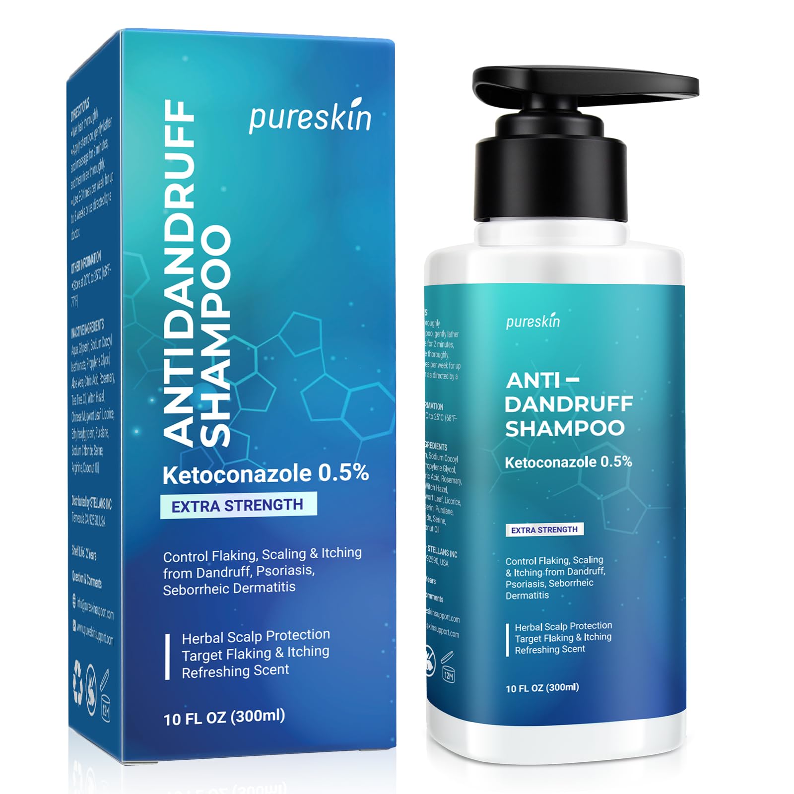 Ketoconazole Shampoo Dandruff Treatment: Scalp Flaking Free Extra ...