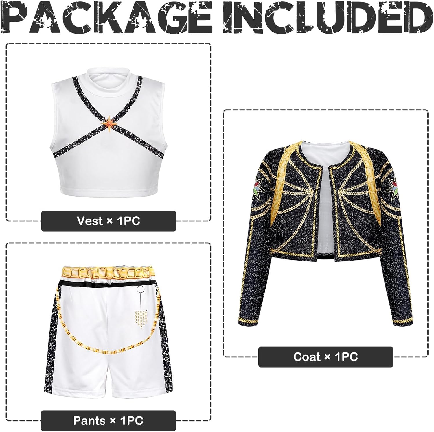 Pop Singer Costume Halloween Costume Girls Stage Cosplay Clothes for Girls Kids