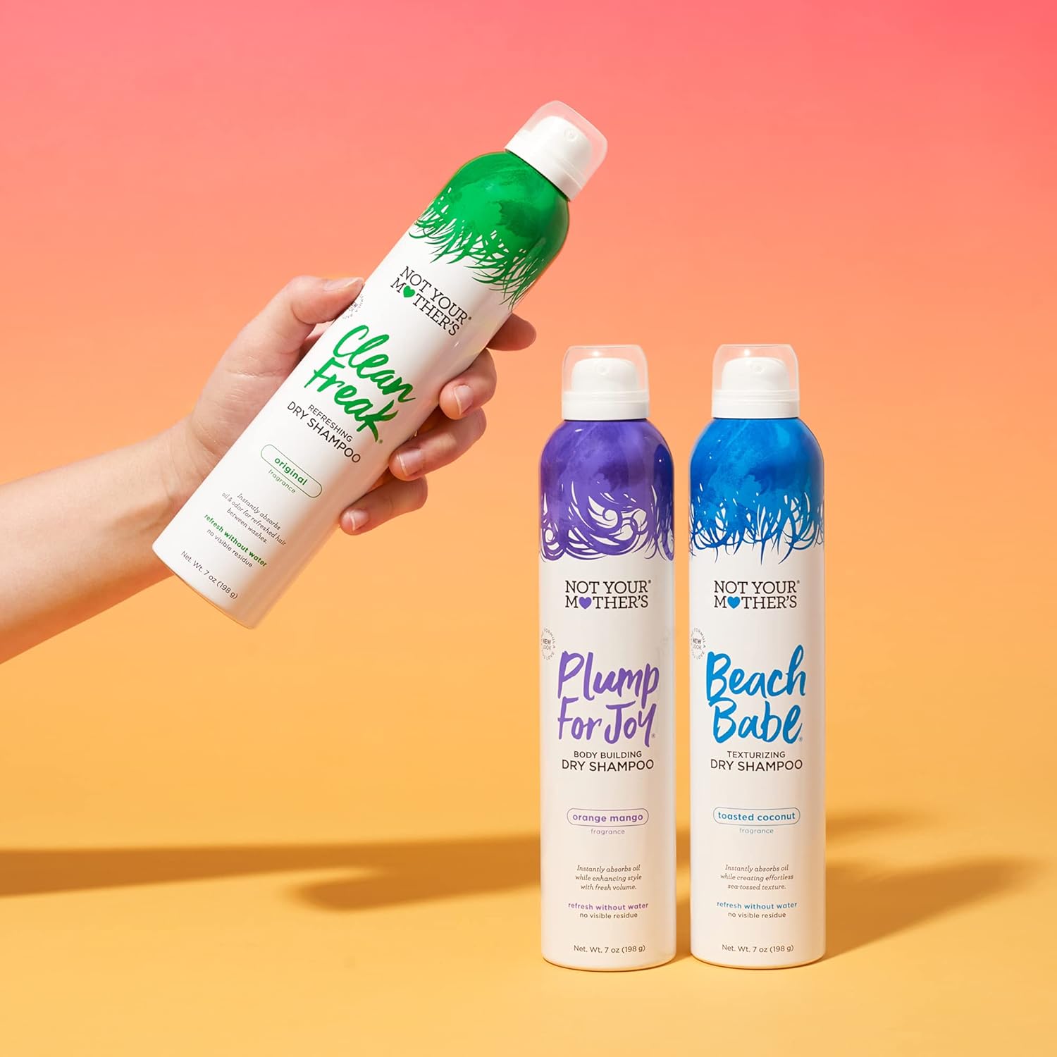 Not Your Mother's Best Sellers Dry Shampoo, 7 Ounce, 3 count, for all hair types : Beauty & Personal Care